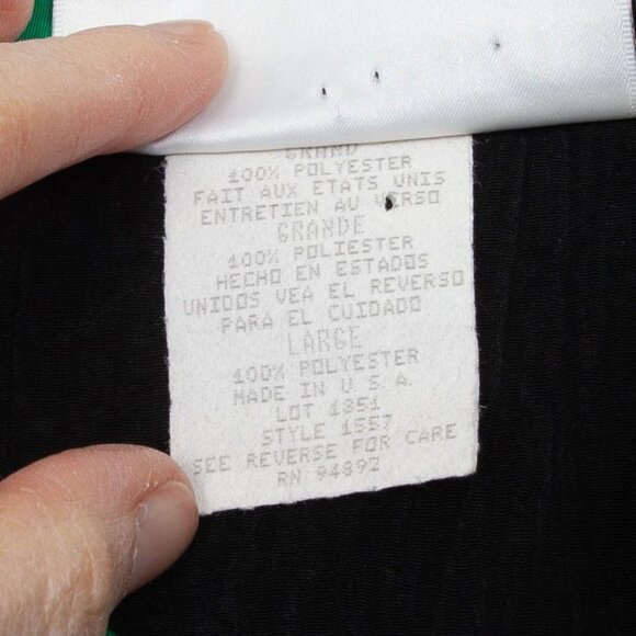 Vintage Brenda Goode Womens Button Down Tunic Shirt Size L Black Artsy Lagenlook - Picture 7 of 10